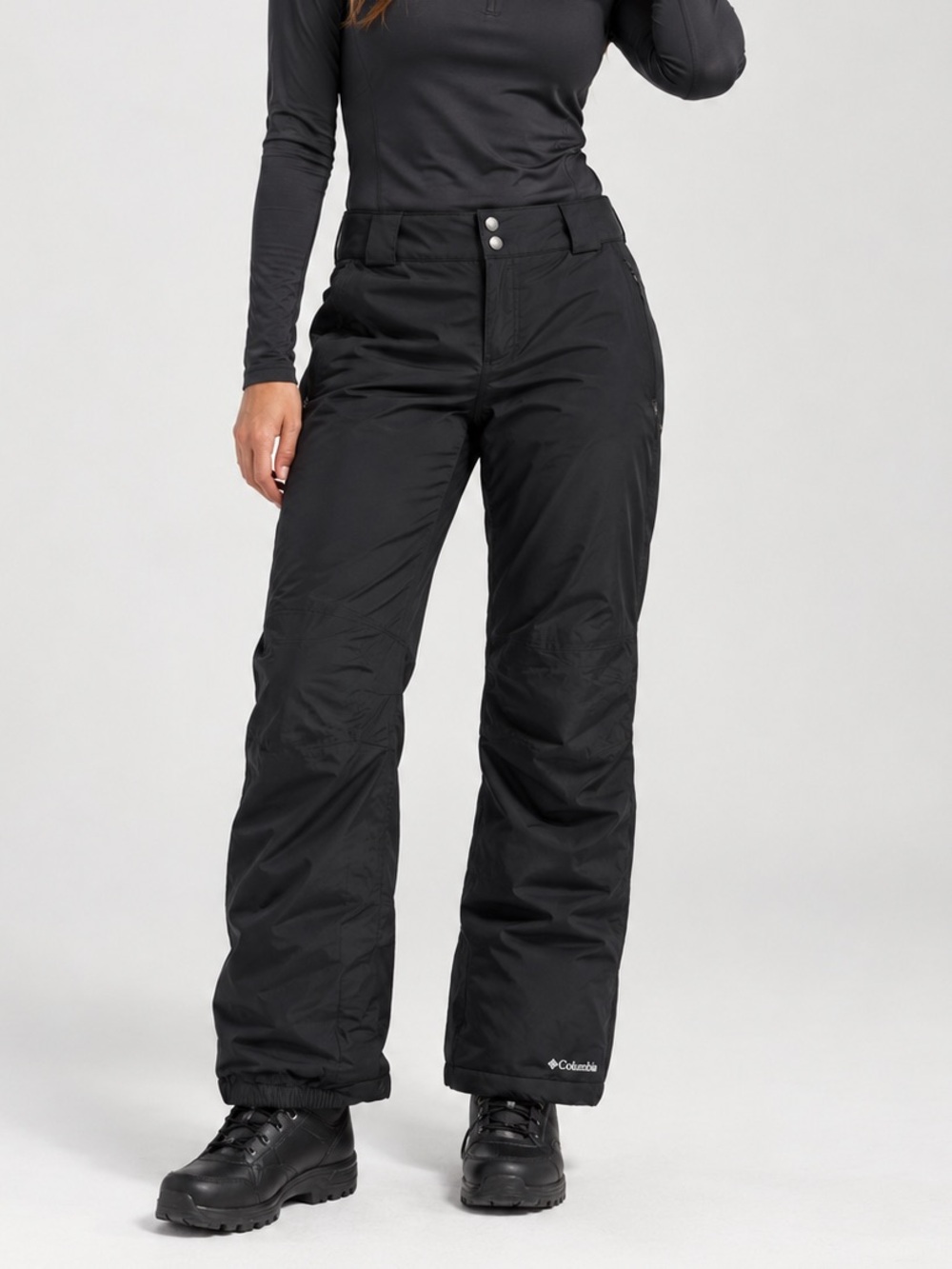 Columbia Winter Snow Pants Ski Pants Hiking Black Womens Large Outerwear - Picture 2 of 15